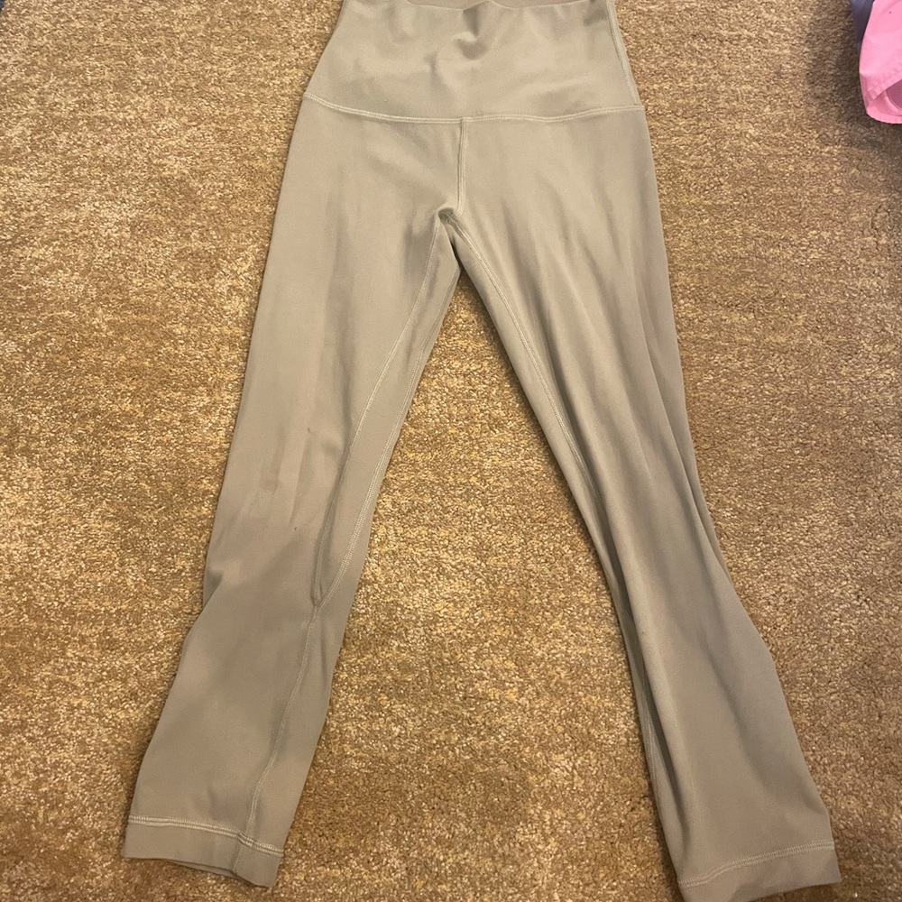 Mustard yellow cropped align leggings